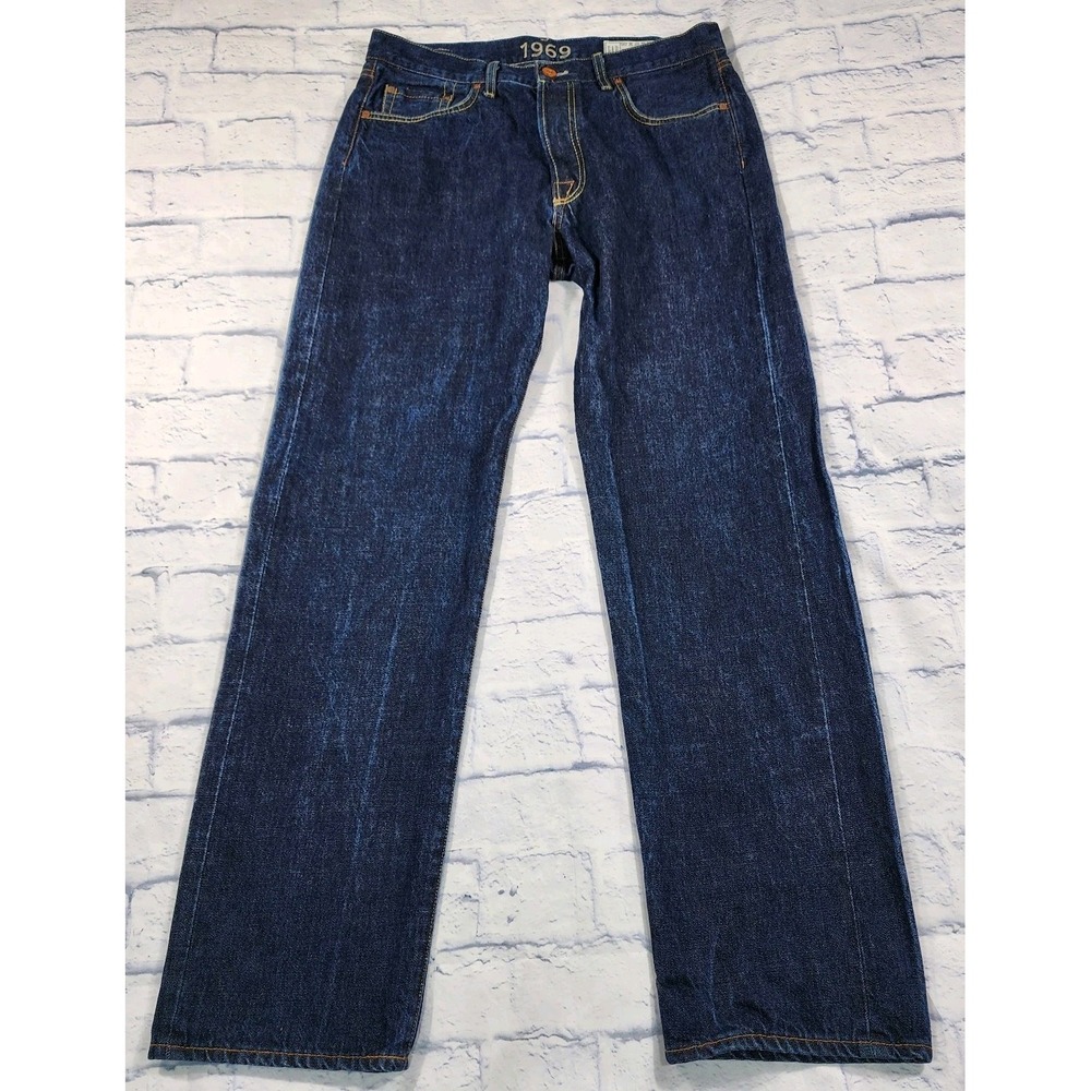 GAP Men's Straight Jeans - Dark Blue
